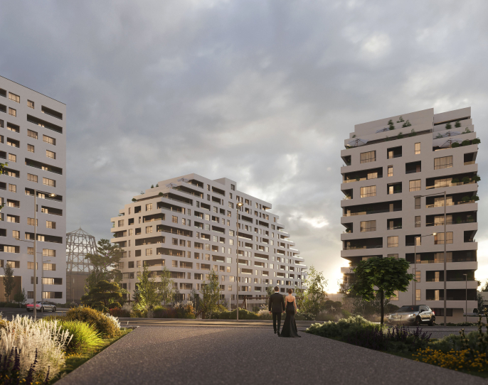 Apartament cu 2 camere decomandat si luminos in proiect rezidential nou | CP3209744